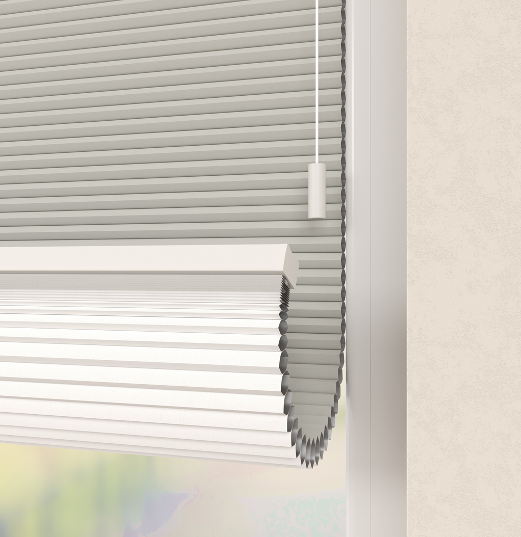 Plissé gordijnen Parijs Grijszand Verduister 5230