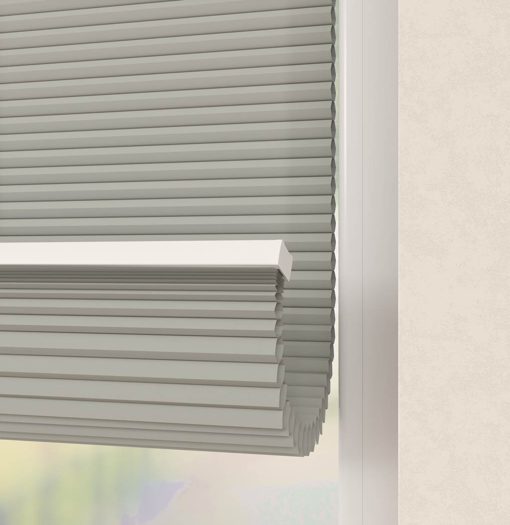 Elektrische Plissé gordijnen Monaco Lichtgrijs 10