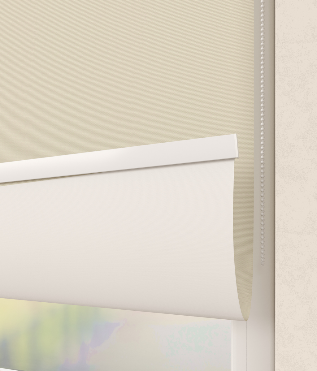 Elektrisch Rolgordijn Rome Verduister Ecru 5200
