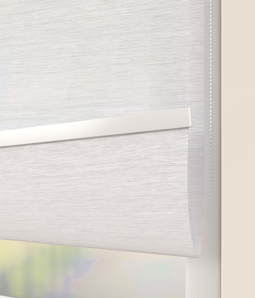 Elektrisch Rolgordijn Siena Bamboe Wit 2
