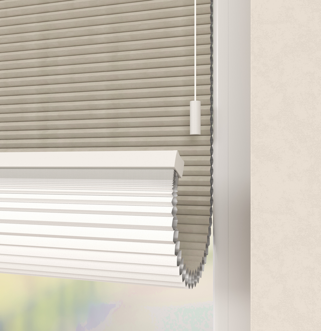 Plissé gordijnen Trend Zand Verduister 04