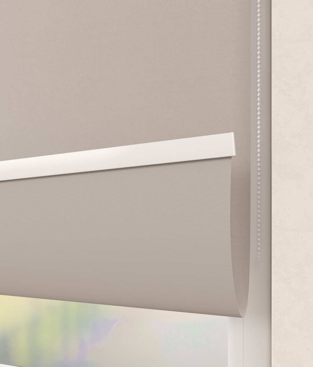 Elektrisch Rolgordijn Milaan Velours Grijszand 3900