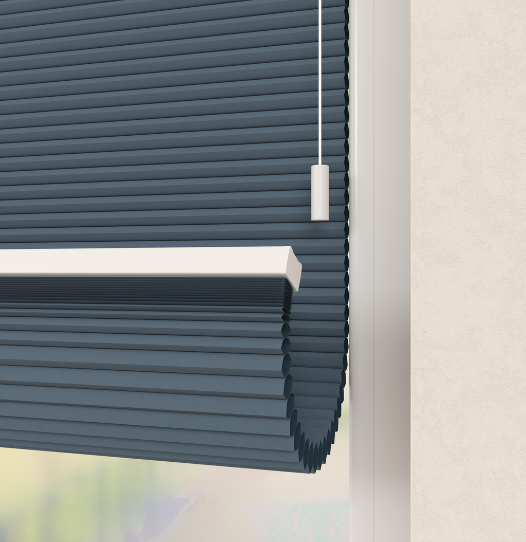 Plissé gordijnen Monaco Blauw 09