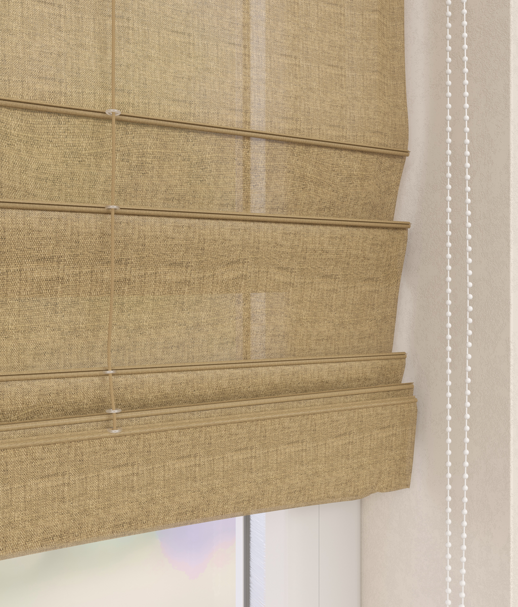 Vouwgordijn Serge Geel 16317