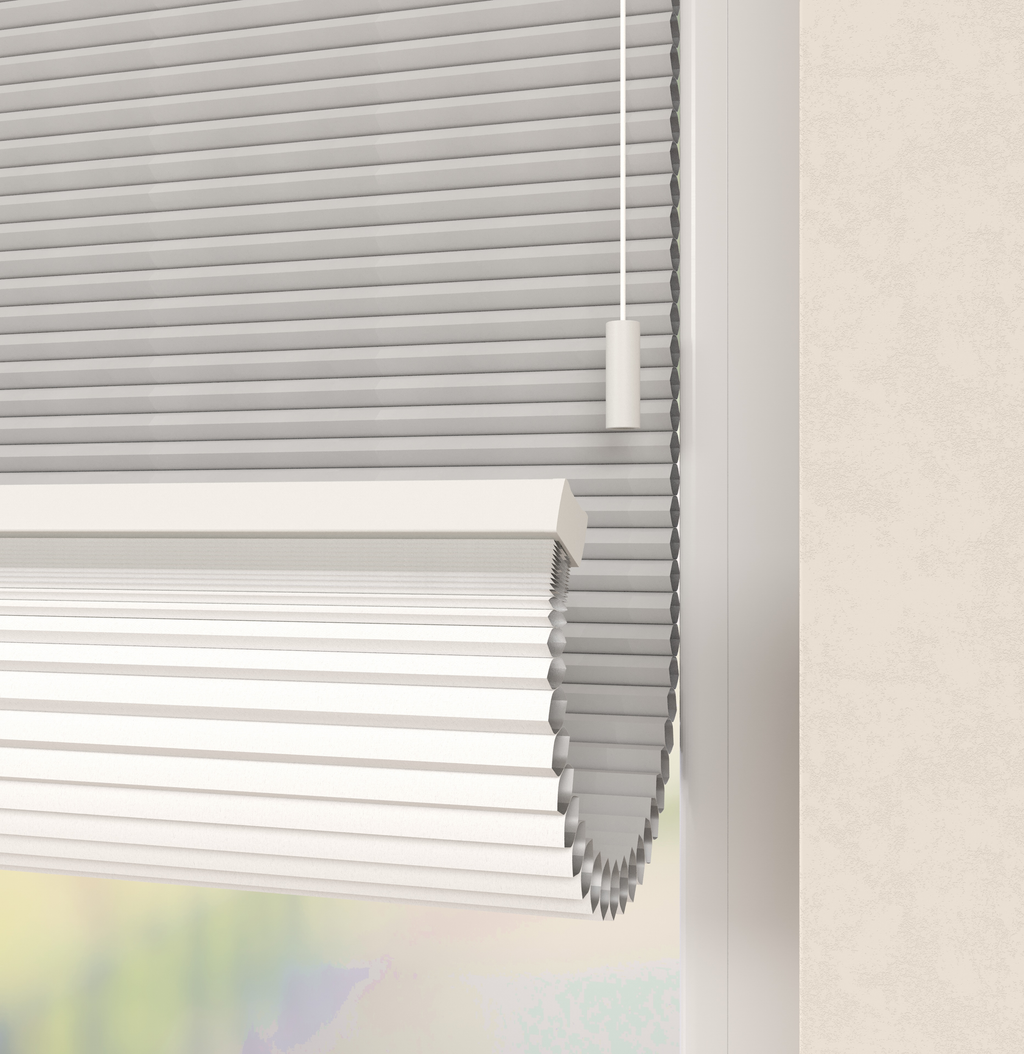 Plissé gordijnen Trend Lichtgrijs Verduister 11