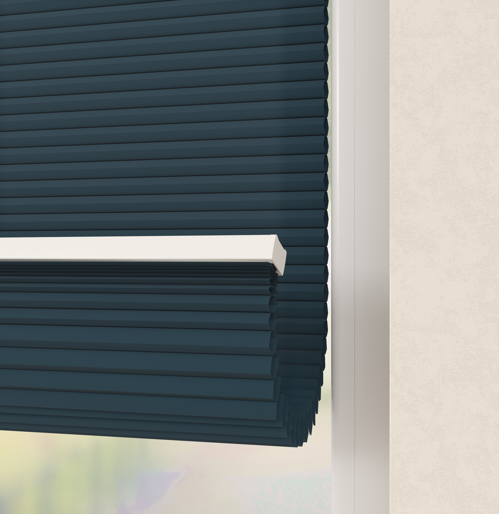 Premium Plissé gordijnen Monaco Blauw 09