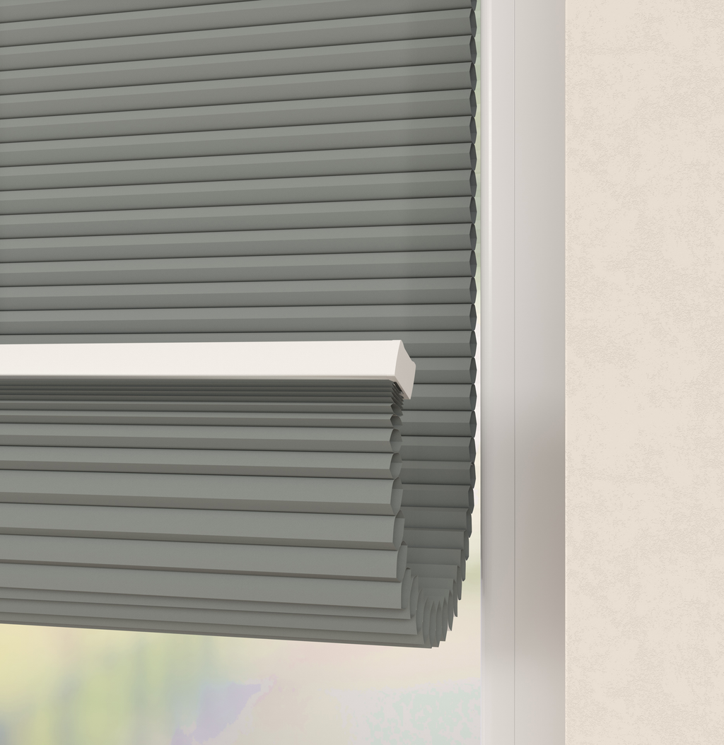 Elektrische Plissé gordijnen Monaco Grijs 11