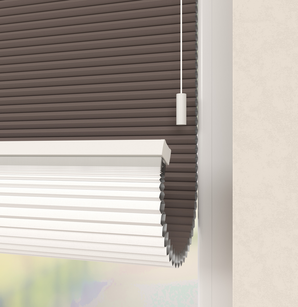 Plissé gordijnen Parijs Donkergrijs Verduister 5210