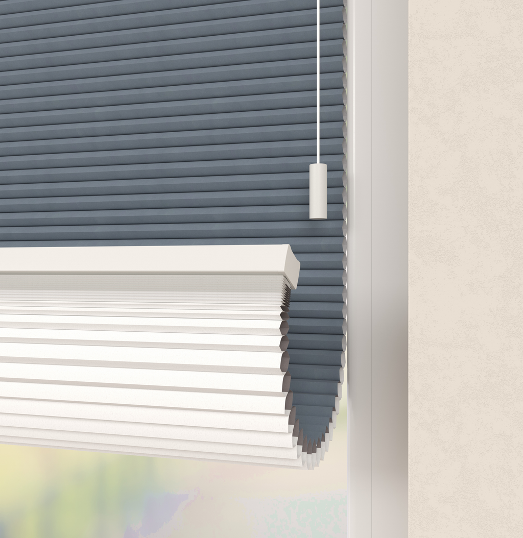 Plissé gordijnen Trend Staalblauw 10