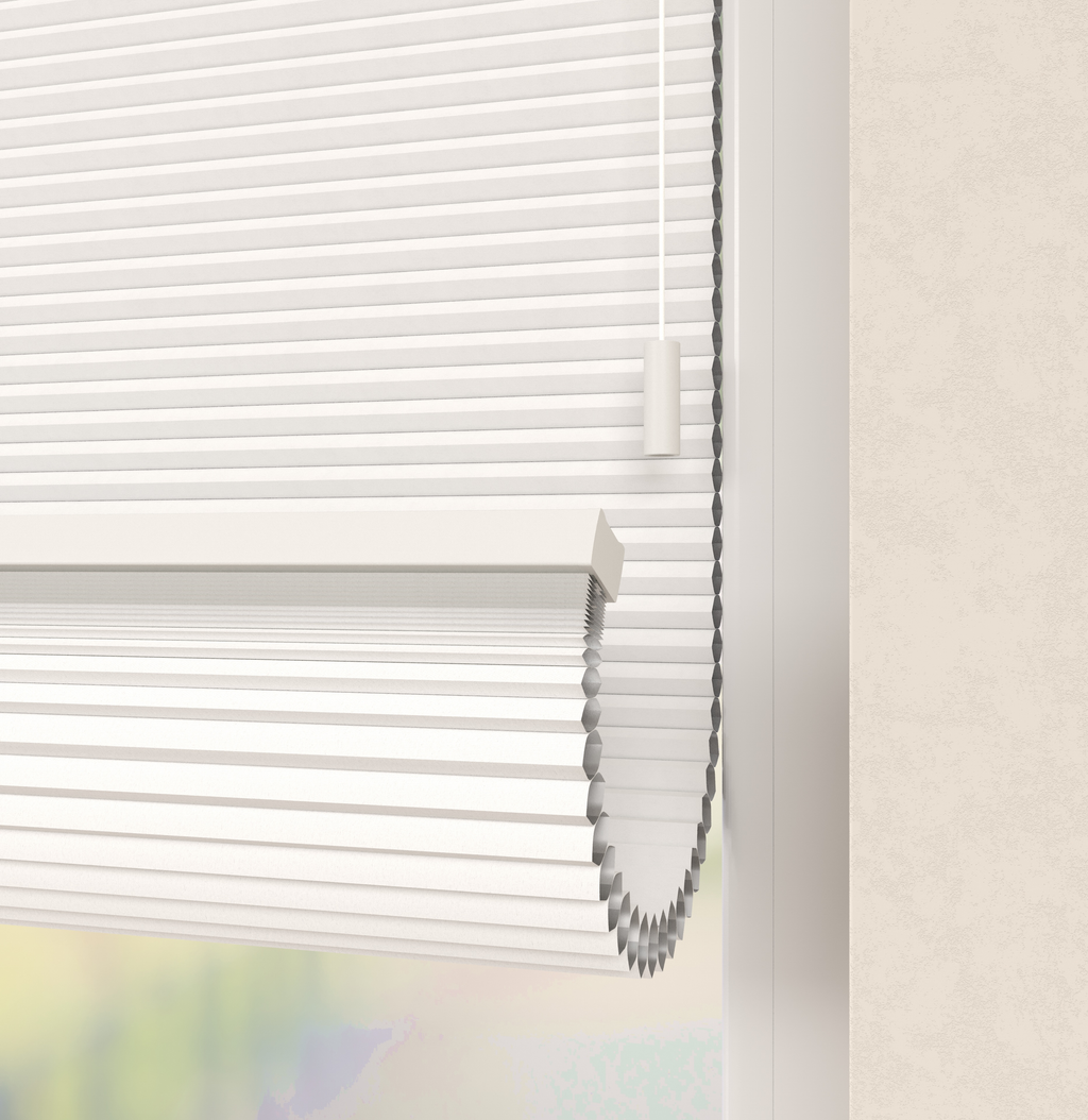 Plissé gordijnen Trend Wit Verduister 01