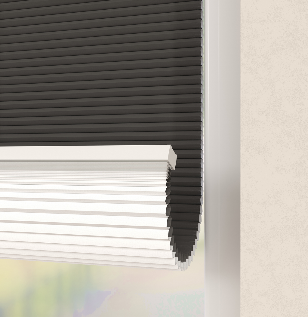 Elektrische Plissé gordijnen Parijs Antraciet 200