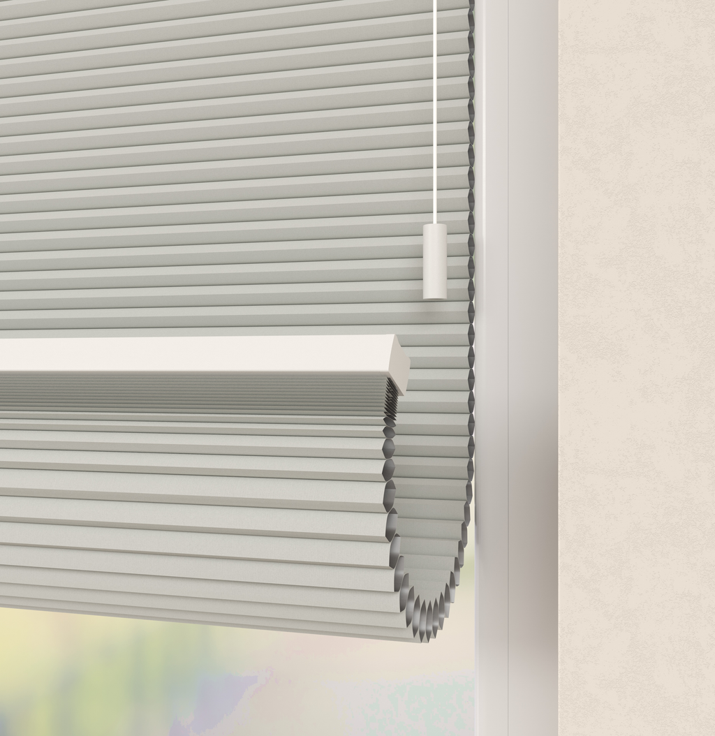 Plissé gordijnen Monaco Lichtgrijs Verduister 10