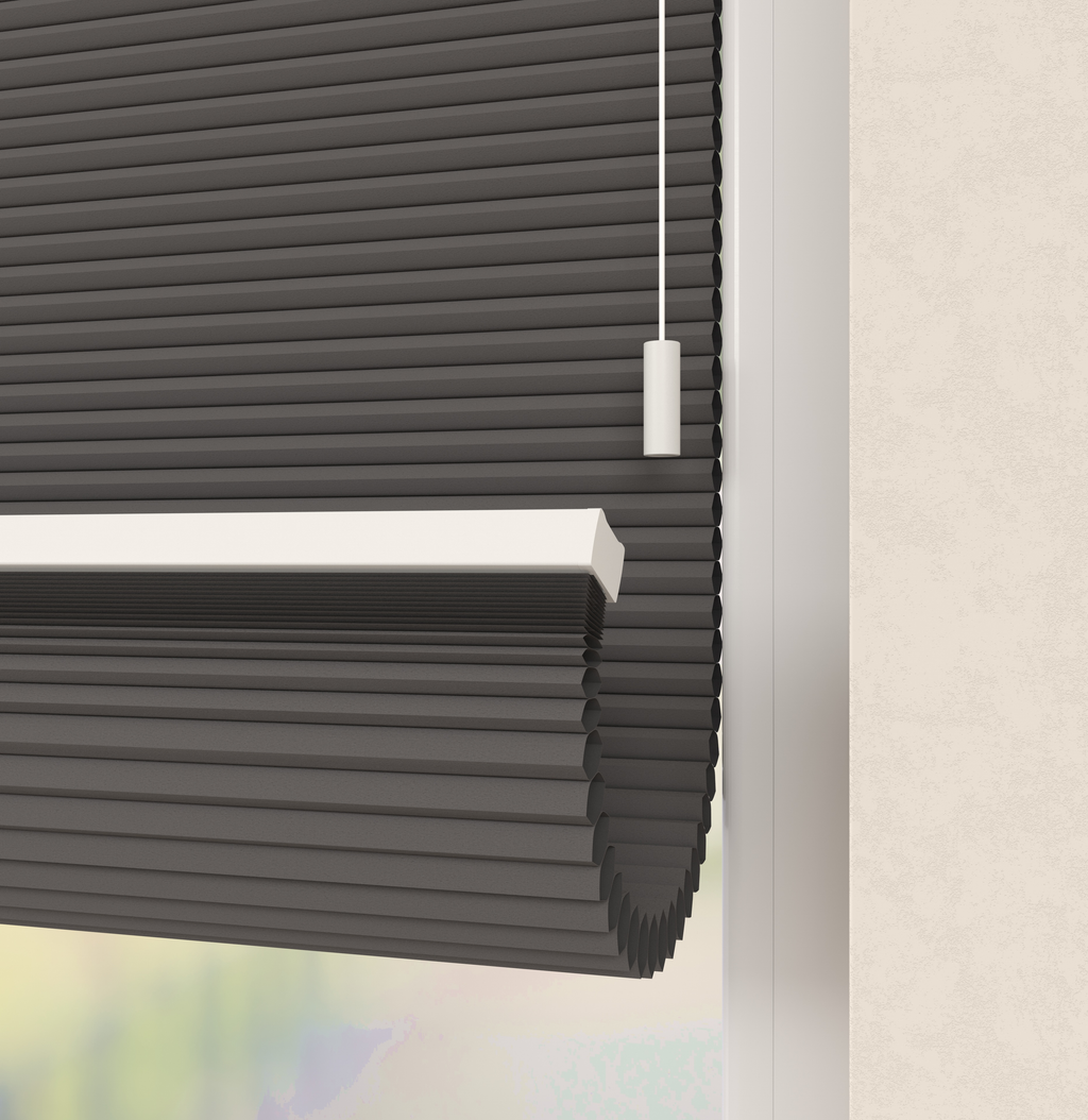 Plissé gordijnen Monaco Antraciet 12