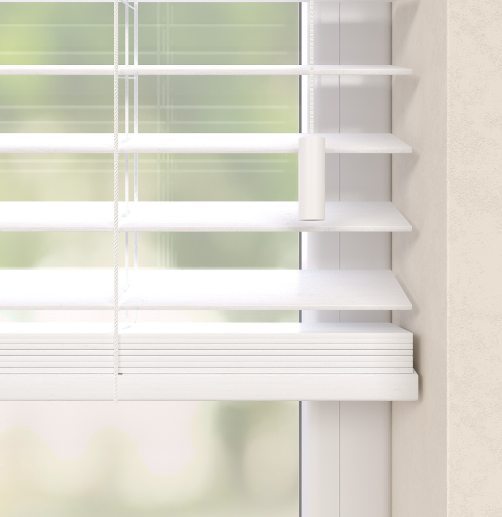 Bamboe Jaloezieën - Wit