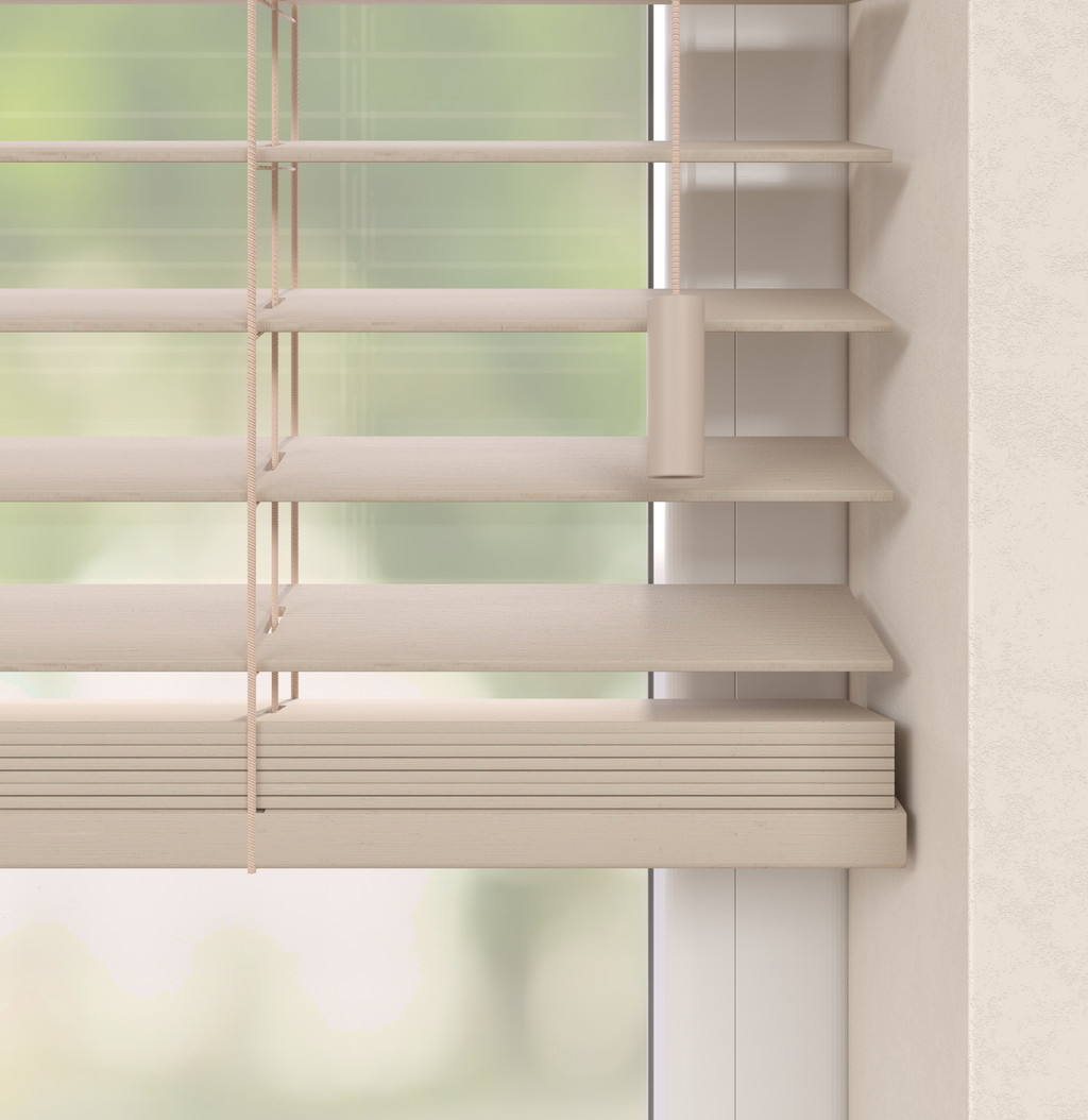 Bamboe Jaloezieën - Grijs Zand