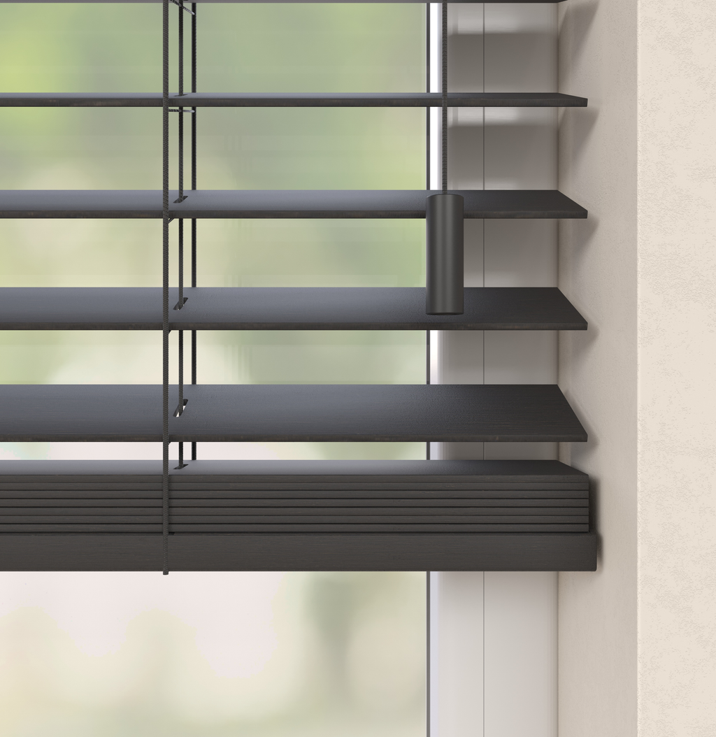 Bamboe Jaloezieën - Naturel Zwart bruin