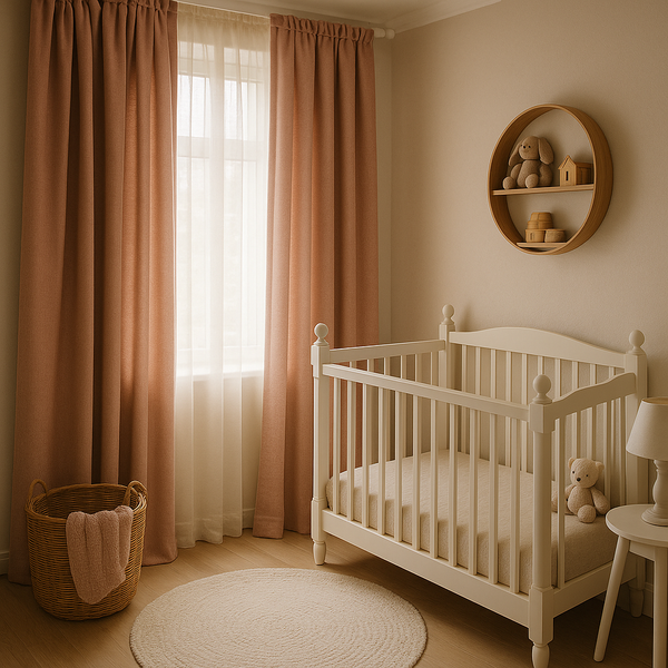 oude roze baby kamer